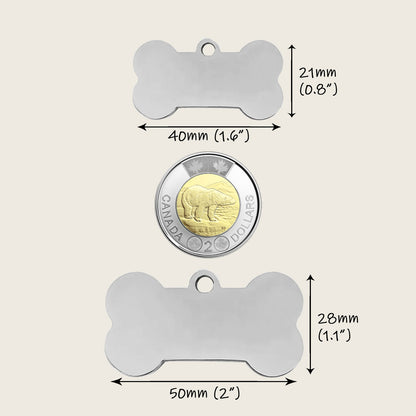Bone Pet Tag