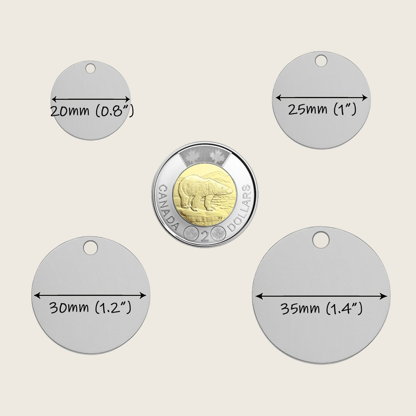 Round Pet Tag