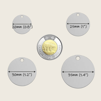 Round Pet Tag
